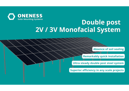 Double Post - 3V Monofacial System